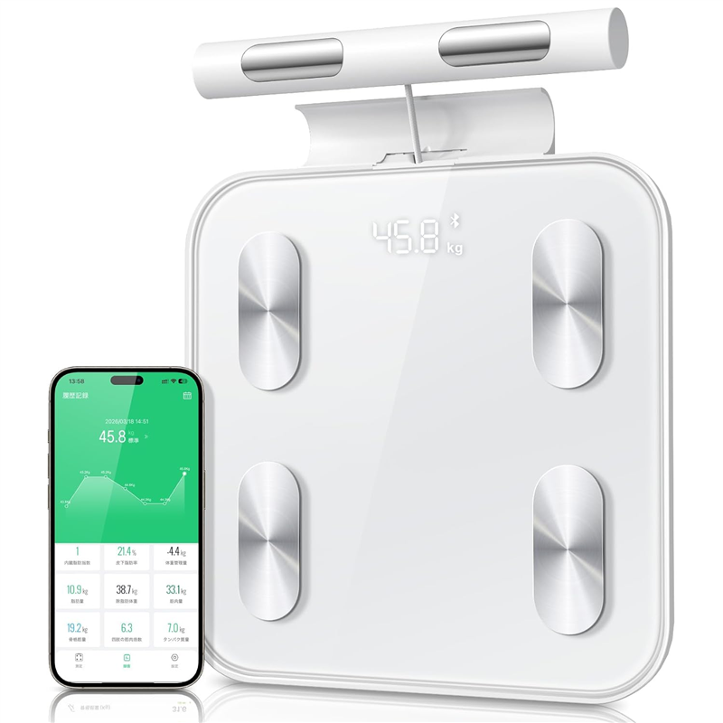AI×8電極 体組成計 (23項目測定・スマホ連動)