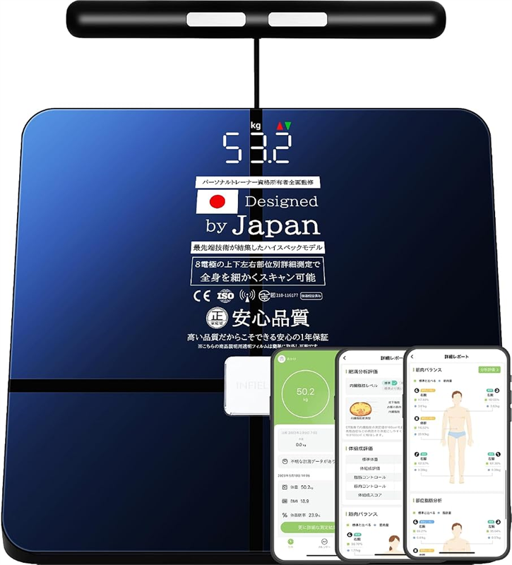 AI体組成計プレミアム (8電極・体重体組成計)